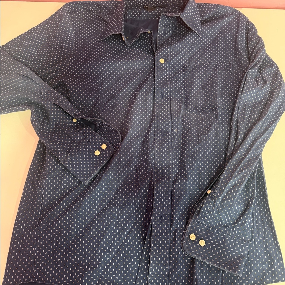 Croft & Barrow Blue Patterned Shirt